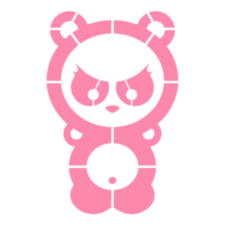 Dangerous Panda Decal (Pink)